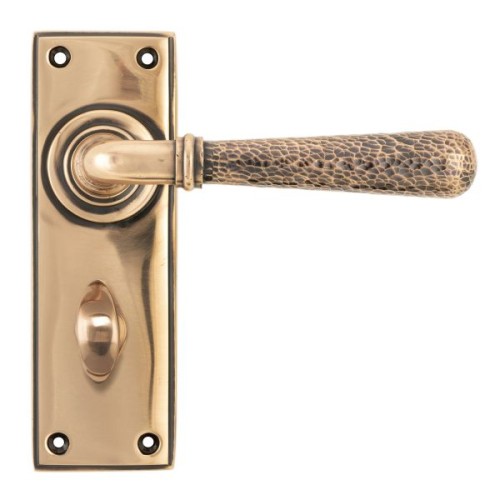 HAMMERED NEWBURY LEVER HANDLE ON BACKPLATE